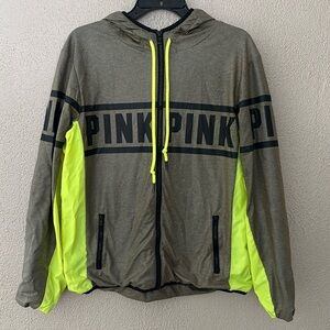 Women’s PINK by Victorias Secret Hooded Full Zip, XS\S, Green